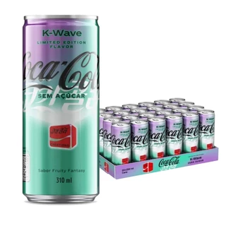 Kit c/24un Coca Cola K Wave lata 310ml Edição Limitada Kpop Sem Açúcares J.Y. Park Stray Kids ITZY NMIXX K-Pop