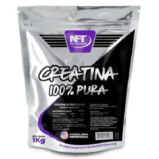 Creatina Monohidratada 100% Pura 1 Kilo Refil Nft