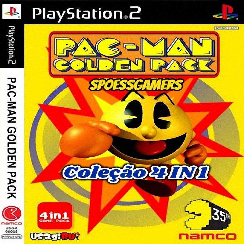 Pac Man Golden Pack 4in1 (4 Jogos ) Ps2 Desbloqueado Patch | Shopee Brasil