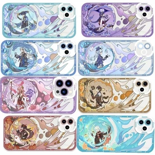 Caixa Para Redmi Nota 13 4G 5G 12 13 Pro Plus 12S 12 13C 12C Tampa Da Genshin Impact Wanderer Kaedehara Raiden Proteção Lente Furina Shogun