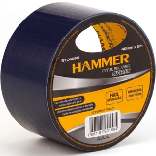 Fita adesiva 48 mm x 5 m silver tape - STC485B - Hammer