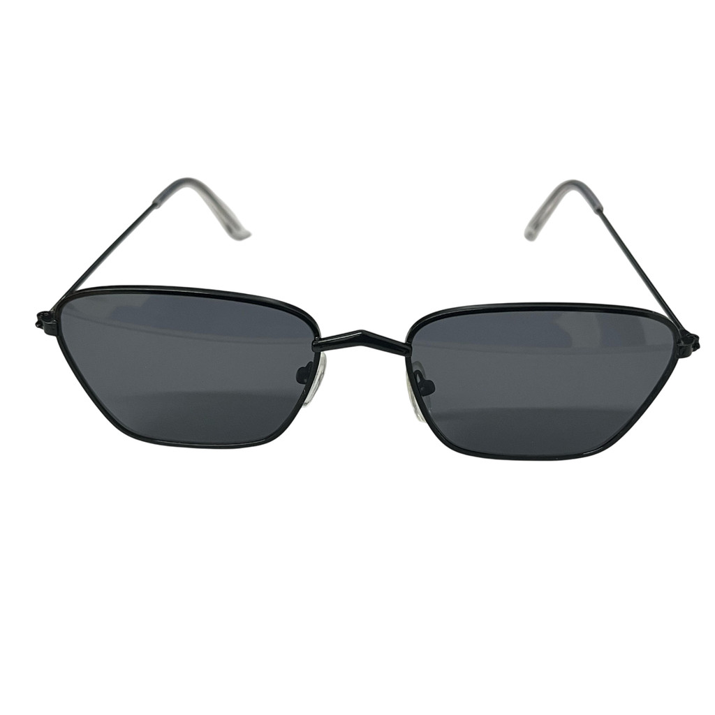 Oculos De Sol Com Formato Retangular Preto | Shopee Brasil