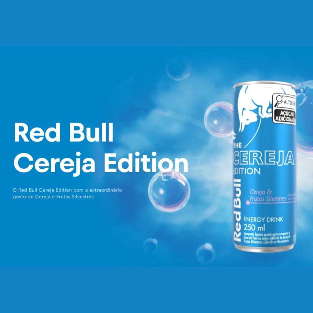Kit 4un Energético Red Bull The Cereja Edition 250ml Cereja Kit 4un Energético Red Bull The Cereja Edition 250ml Cereja