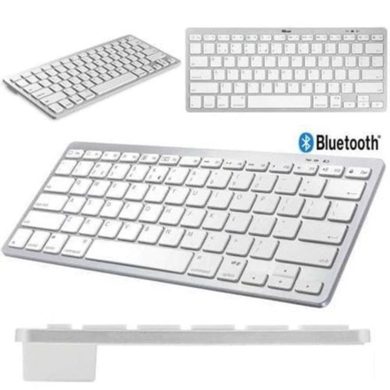 Teclado Wireless Bluetooth Para Pc Notebook Tablet E Smartphone Sem Fio ...
