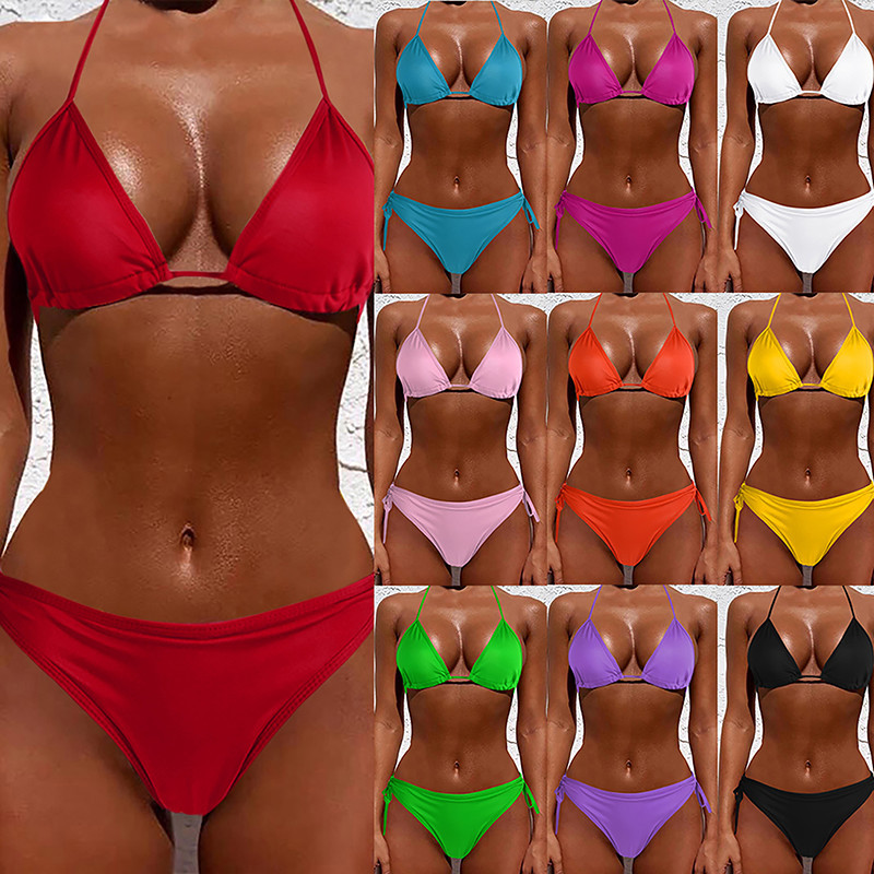 Womens Push Up Swimwear Estilingue Bra Sexy De Cintura Alta Bikini Set Lady  Fino Maiô 3 Peças De $162,53