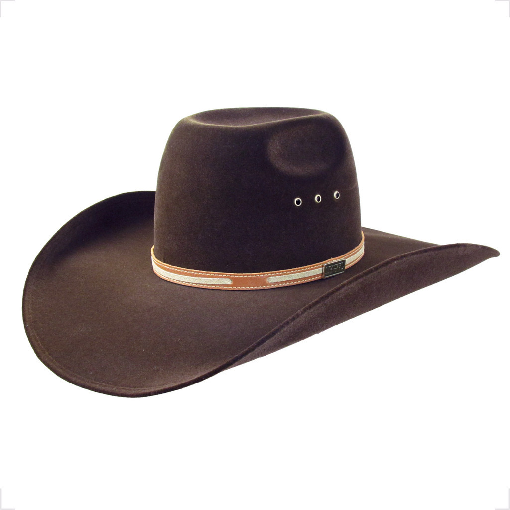 Chapéu Country Cowboy Estilo Biplay Copa Alta Aba 13