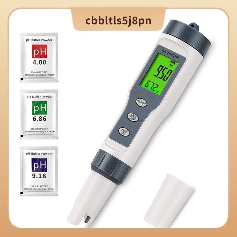 Medidor Digital De PH 3 Em 1 Para Água , TDS/Temp , De Potável , Piscina , Hidropônicos