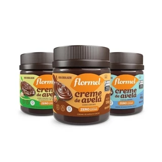 Kit Cremes De Avelã Zero Açúcar Flormel