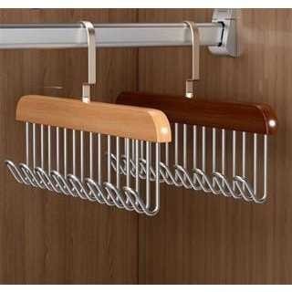 Cabide de Madeira Multi-uso Para Cintos Gravatas Cachecóis Sutiãs Colares Organizador em Geral IJ-8001