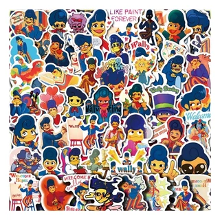 wally darlin Stickers 60Pcs/Set Autocolantes À Prova D'água Decalque Para Brinquedos