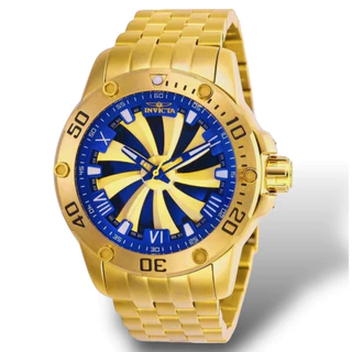 Relógio Speedway Turbine Dourado Masculino Banho De Ouro 18K