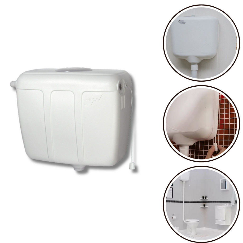 Caixa De Descarga Com Cordinha Plástica branca Cipla | Shopee Brasil