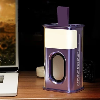 Caixa De Som Transparente Bluetooth Speaker Mini Audio Cyberpunk Estilo Pequeno Subwoofer Portátil 3D Surround RGB