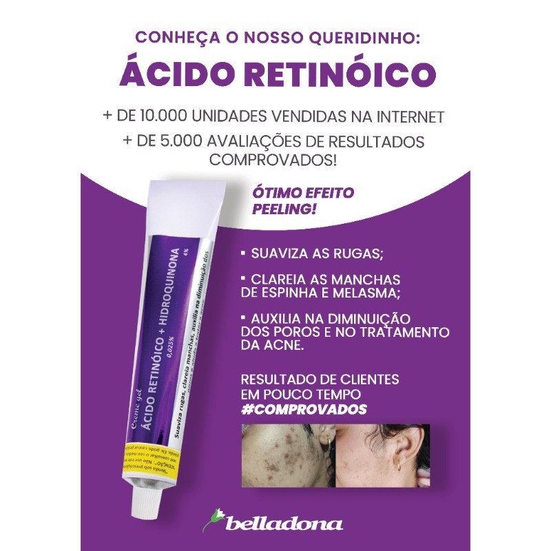 gel Descascador Com Ácido Retinóico E Hidroquinone-30g | Shopee Brasil