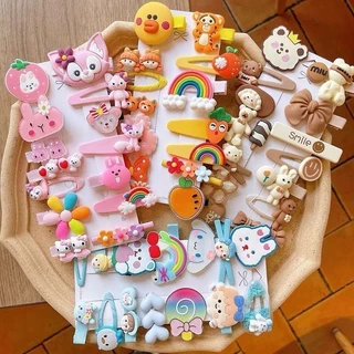 Kit 14 Elastico/Bico de Pato de Cabelo Xuxinha Rabico Infantil Presente de Dia das Crianças/Presilha em Oferta na Shopee