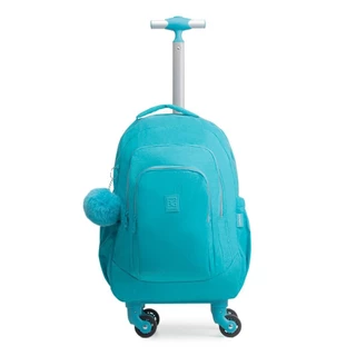 Mochila de 4 Rodinhas Feminina Juvenil Pop Fun Azul Claro 0226814033001