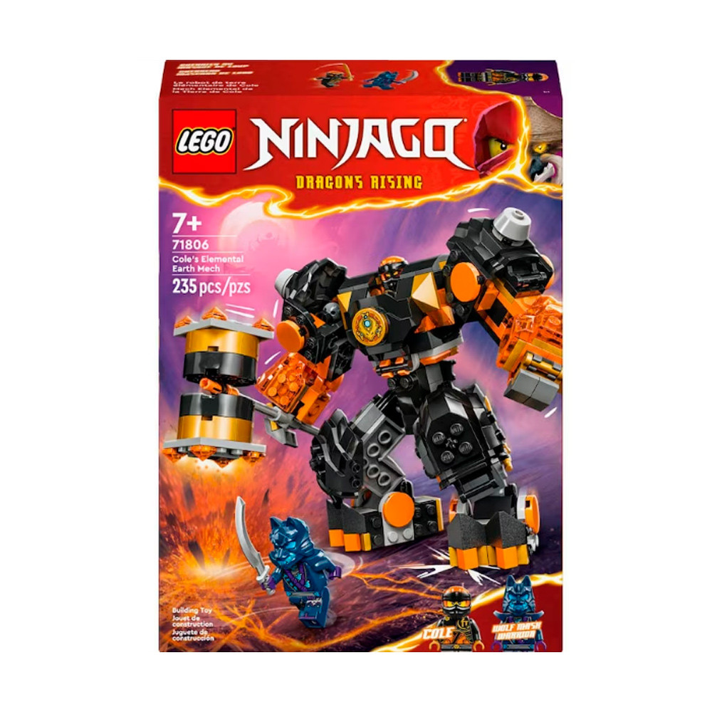 Lego Ninjago Robô Elemental da Terra do Cole 71806 - 235 Peças