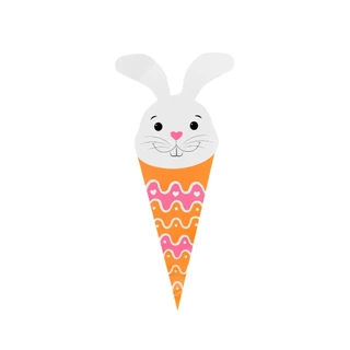 Saco Cone Coelho Candy PT 50pcs 18x30 cm em Oferta na Shopee