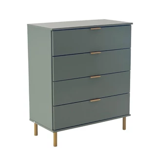 Cômoda Ditália 4 Gavetas DM-242 Verde Oliva