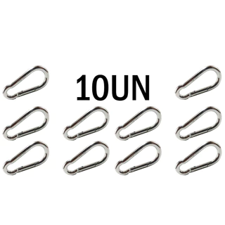 10 Unidade Mosquetao 8cm Suporta 230kg Academia Profissional