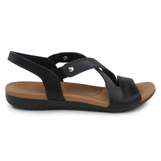 Sandália Rasteira Feminina Usaflex Couro Conforto em Oferta na Shopee