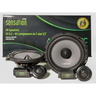 Kit Alto Falante 2 Vias Audiophonic 6,5 Pol Sensation KS 6.2 130W Rms