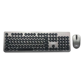 Kit Teclado e Mouse Sem Fio Oex TM410 1600 DPI Cinza