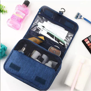 Necessaire Organizadora Bolsa Portátil Feminina Para Maquiagem Para Viagem Higiene Pessoal Com Divisória Cabide Gancho-P em Oferta na Shopee