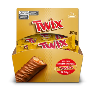 Chocolate Twix 15g Mars Caixa Com 30 Unidades