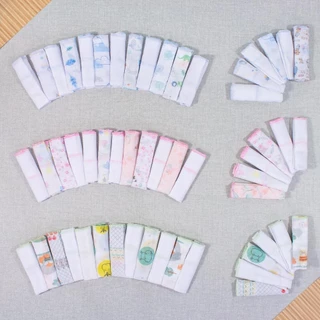 Pano de Boca para Bebê Estampinhas Sortidas Kit 6 ou 12 Peças em Oferta na Shopee