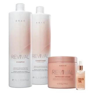 Braé Kit Oil Blend Revival Completo Salon (4 Produtos)