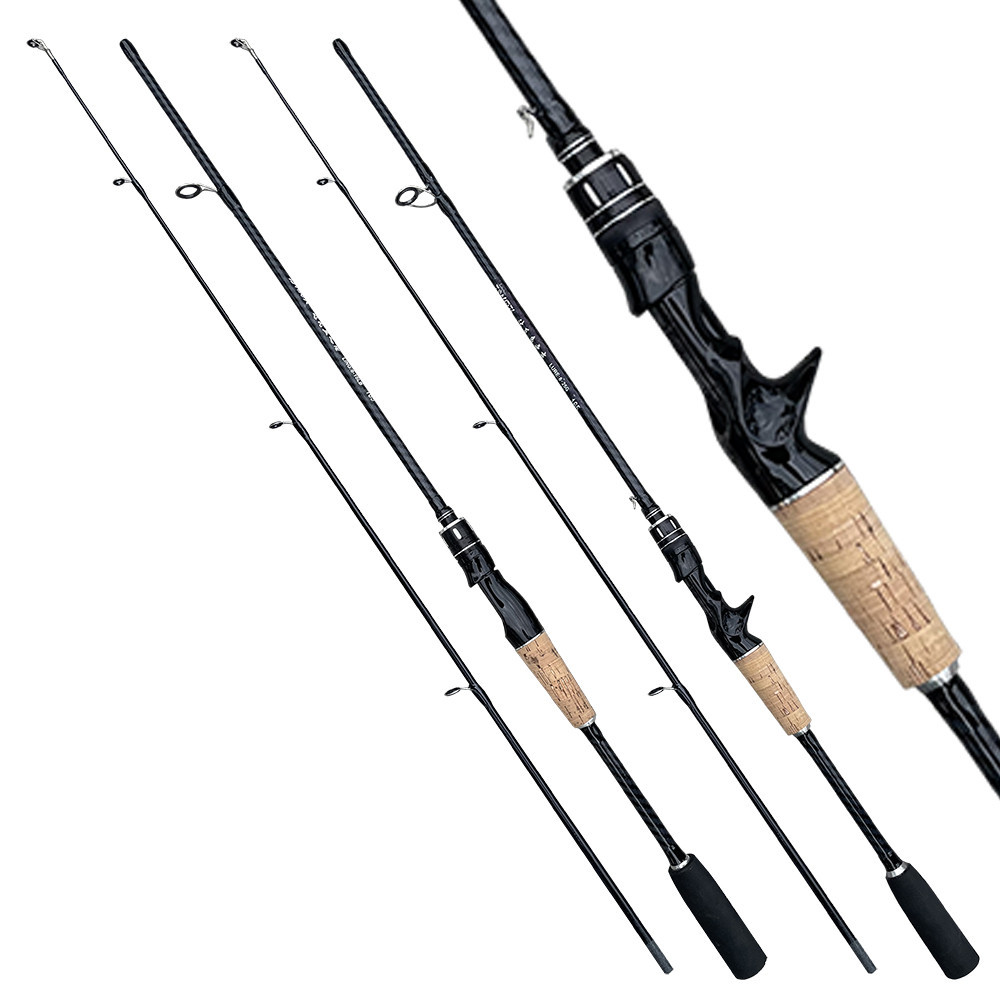 1.8M 1.65M Vara De Pesca Alimentadora 8-25g Lure Peso 2 Seções Em Fibra De Carbono Carpa