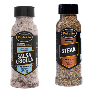 Kit Sal Parrilla Salsa Criolla E Steak Poletto