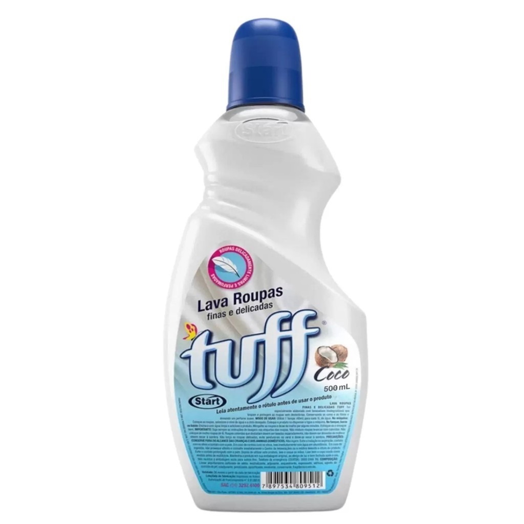 Sabão Liquido Lava Roupa Delicada Bebê Coco Tuff 500ml Start | Shopee ...