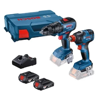 Kit Parafusadeira GSB-18V-50 + Chave Impacto GDX-18V-200 BIVOLT BOSCH