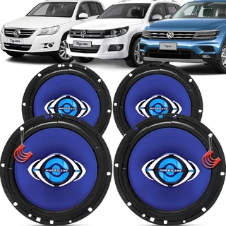 Kit Alto Falantes Dianteiros e Traseiros Volkswagen Tiguan 2009 até 2021 - Hurricane Class 520w em Oferta na Shopee