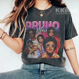 Camisa Bruno Mars 2024 Para Homem Presente Music Shirt , 90S Vintage xs-3xl