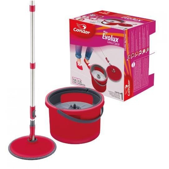 Mop Limpeza Lava e Seca Evolux Balde Giratório 1652 Condor