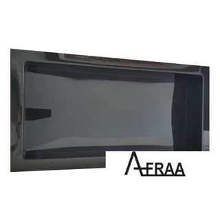 Nicho para Banheiro Prateleira com borda Embutir 32x62 Suporte shampoo Preto - Organize com Estilo!