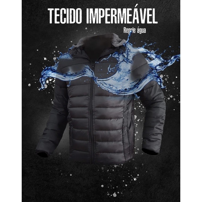 Casaco Jaqueta Blusa Frio P/neve Intensa moto capuz removivel Promoção