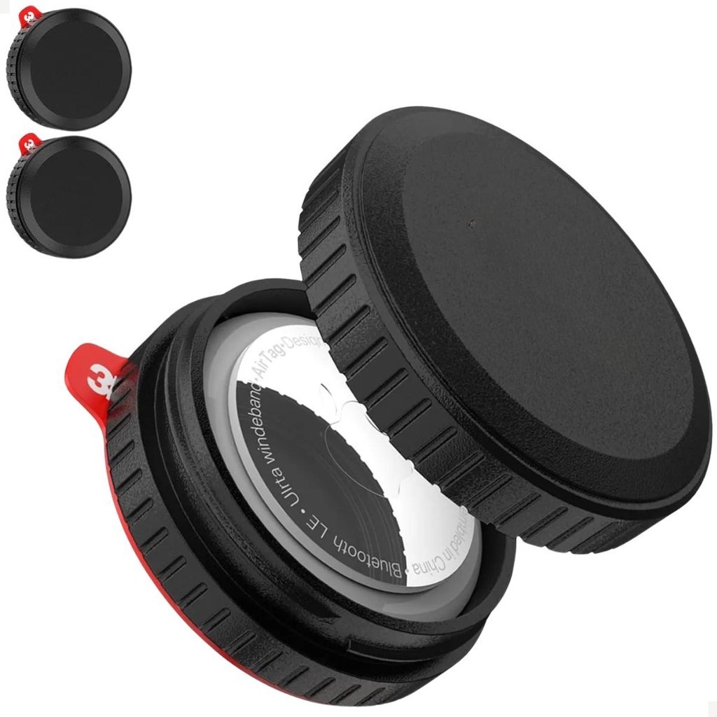 AirTag - Custodia con adesivo 3M, supporto impermeabile AirTag per Apple Tracker, si attacca saldamente al telecomando di bagagli, laptop, auto, bici