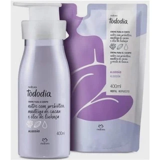 Hidratante ou Refil Corporal Natura TodoDia Algodão cereja manga essencial