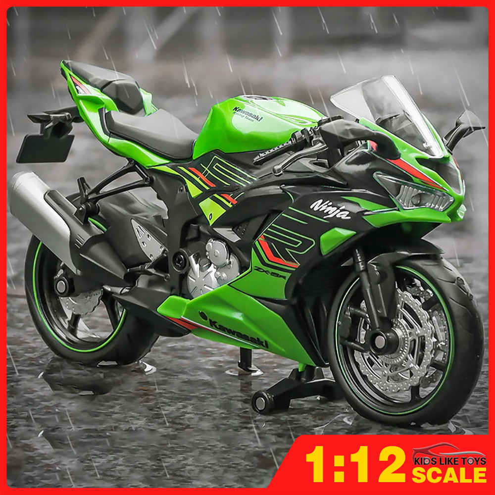 KLT 1 : 12 Kawasaki Ninja ZX-6R Metal Alloy Toys Car Modelo De