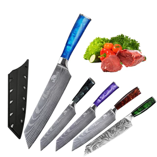 MODS 7.5" Faca de Cozinha Aço Inoxidável Cabo de Resina Churrasco Carne Cheff Faca Sushi Sashimi de Salmão 26cm