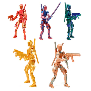 T13 Figura De Ação 3D Impresso Multi-Jointed Móvel Lucky 13 Nova Dummy