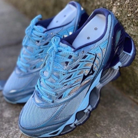 Tênis Mizuno Prophecy Pro 8 Camaleão Preto Lançamento azul bebe ...