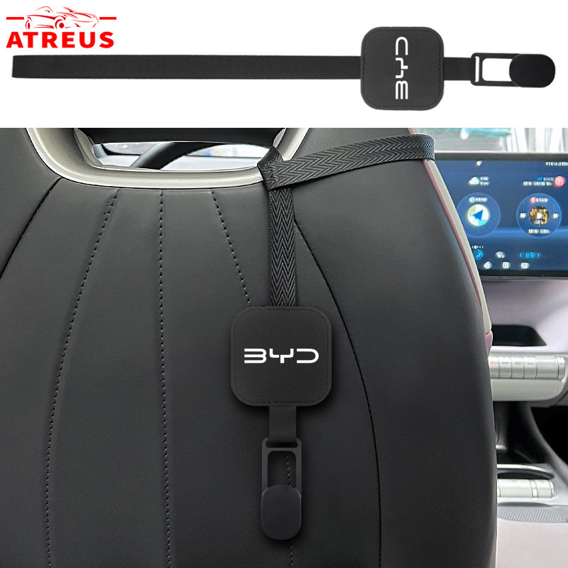 1/2 BYD Gancho De Camurça De Alta Qualidade Para Carro Metal Traseiro Oculto Criativo Pequeno Atto 3 Yuan plus Dolphin Seal U Han EV