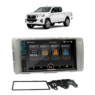 Central Multimídia MP5 Roadstar 7" Espelhamento BT USB SD AUX + Câmera de Ré + Moldura 2din Peça