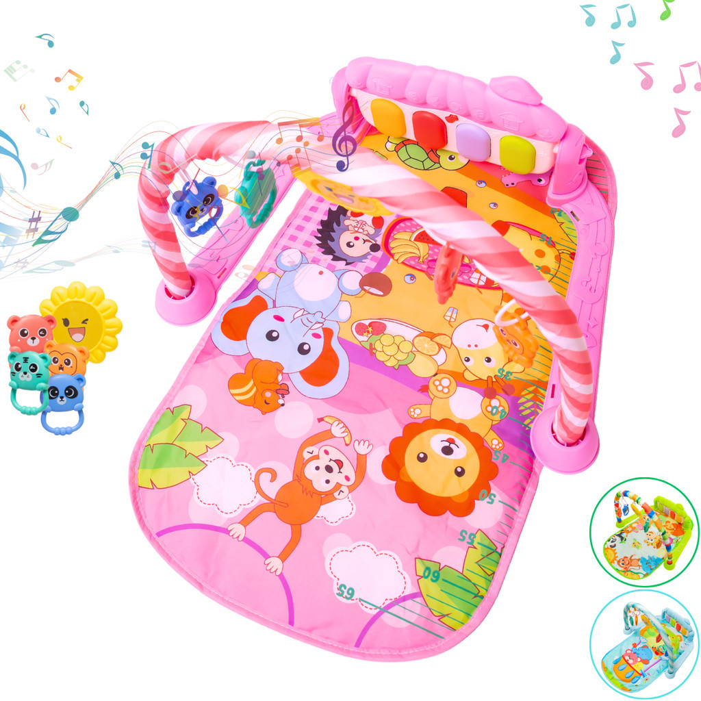 Tapete de Atividades Musical com Piano Interativo Ginásio com Som e Luzes