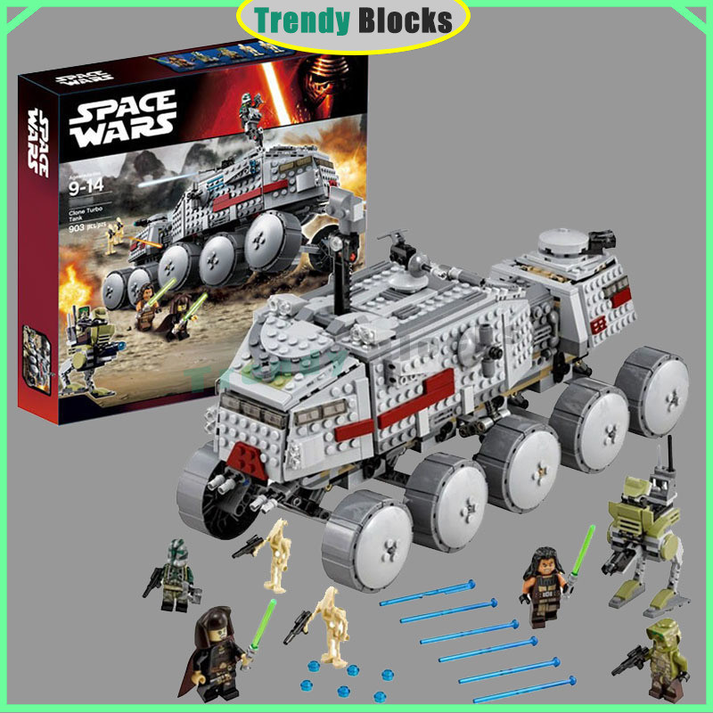 Star Wars Série MOC-75151 Clone Turbina Tanque Blocos De Construção Montado Ornamento Brinquedo Educativo Das Crianças Adulto Menino Presente